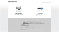 Desktop Screenshot of fiosoftware.com