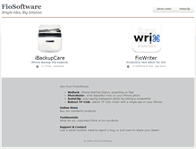 Tablet Screenshot of fiosoftware.com